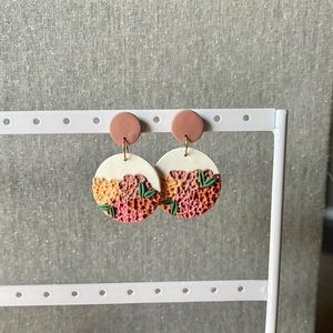 Hydrangea Polymer Clay Earrings